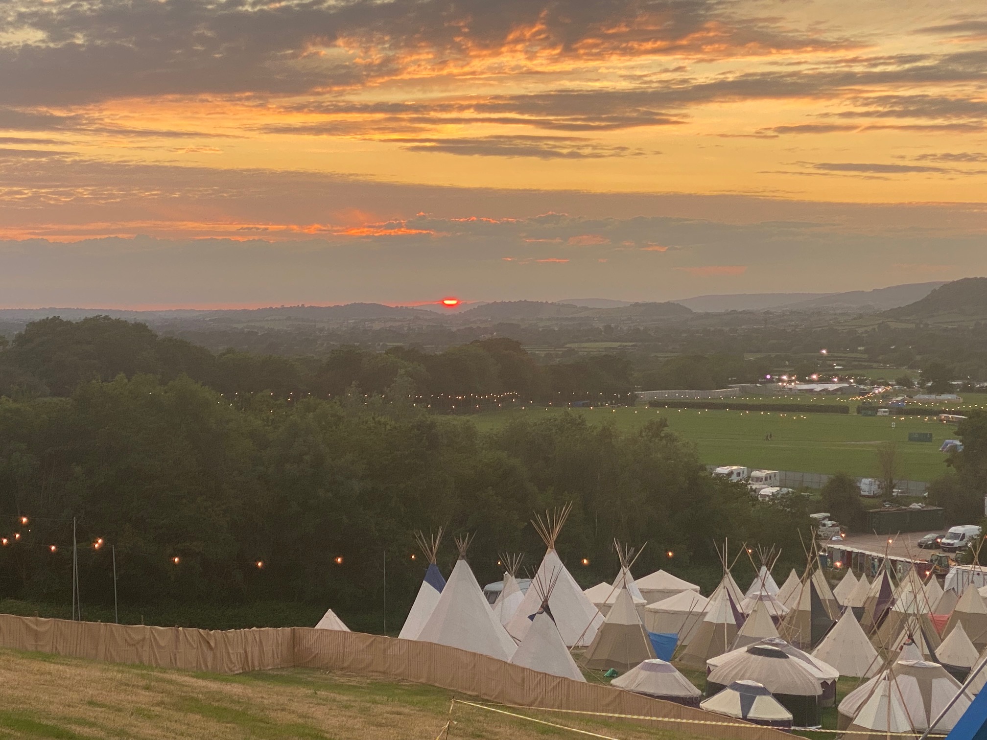 2023 Sunset at Glastonbury